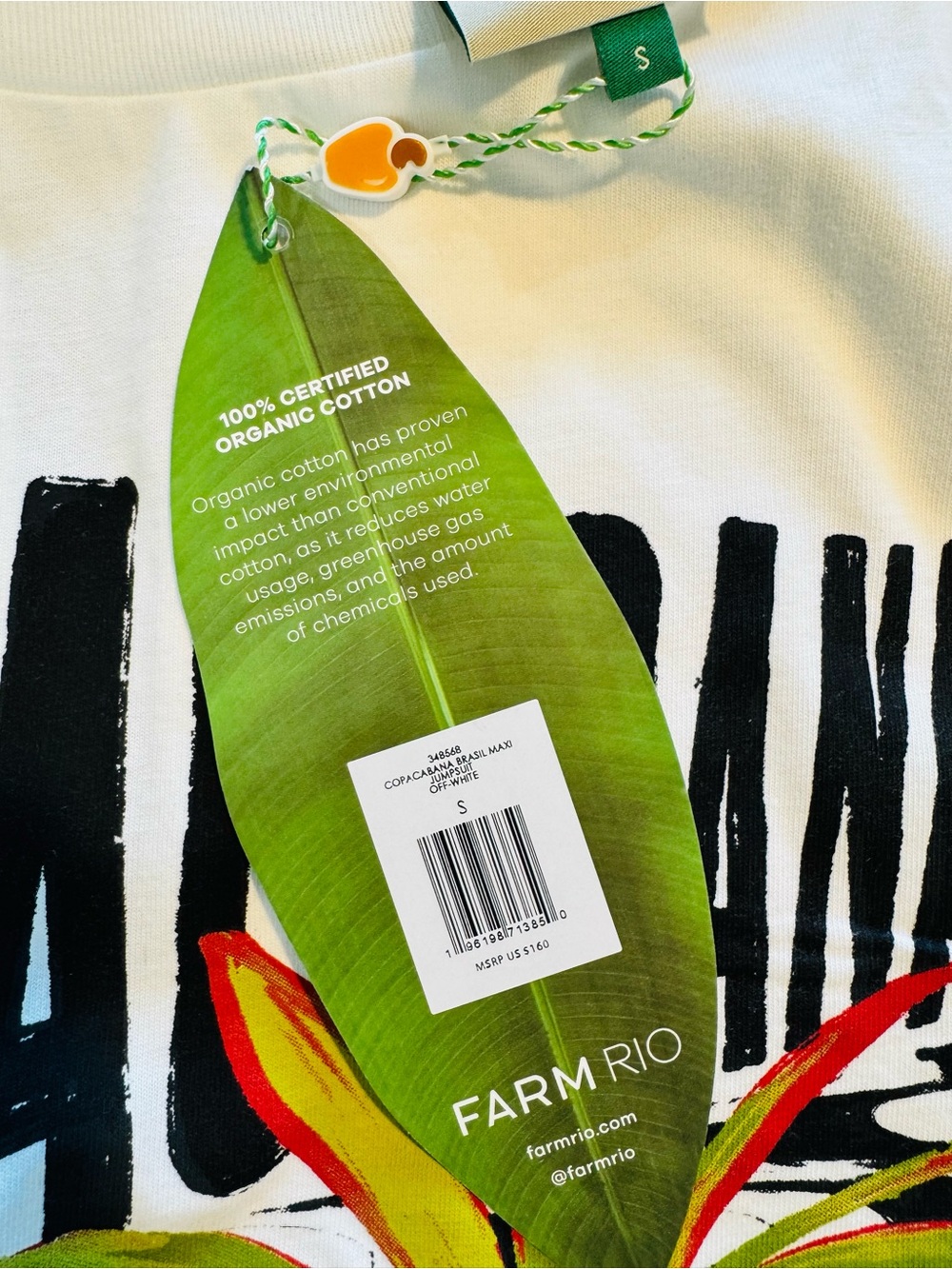 FARM RIO Copacabana Brasil Maxi Jumpsuit New size Small - Picture 8 of 9